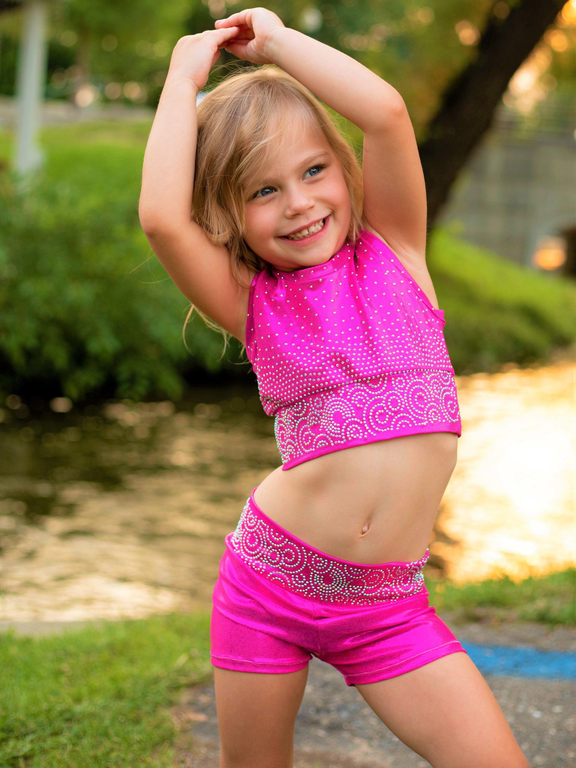 The Dolly Pink Sports Bra reaganrae com